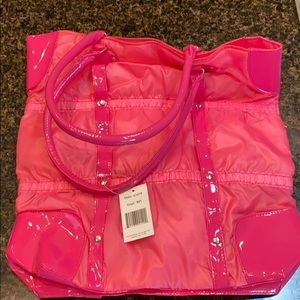 New pink tote with matching make-up bag